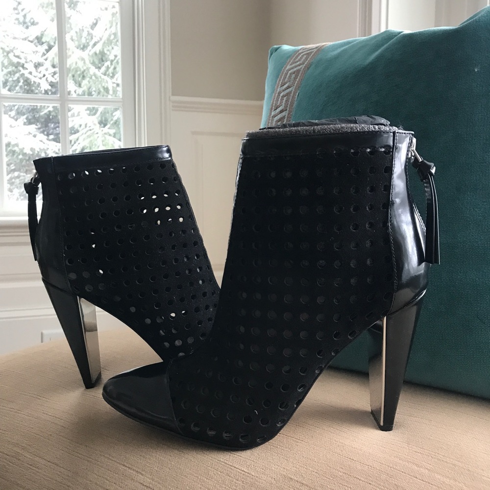 Perforated French  Connection booties NEW 36 1/2